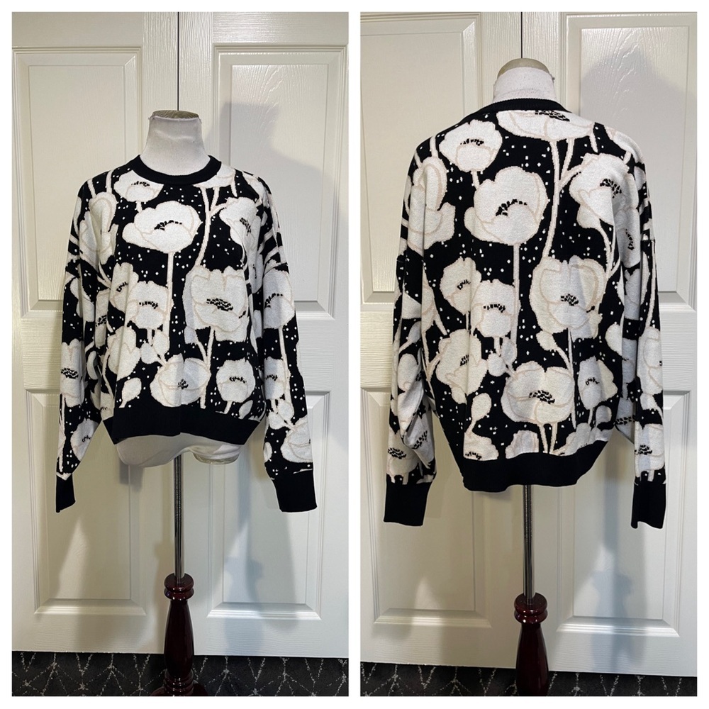 Ted Baker Pipha Cropped Jacquard Sweater - Picture 5 of 10